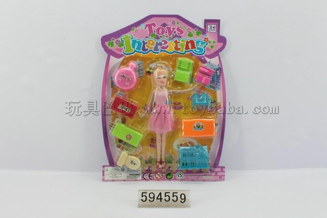 Barbie with furniture