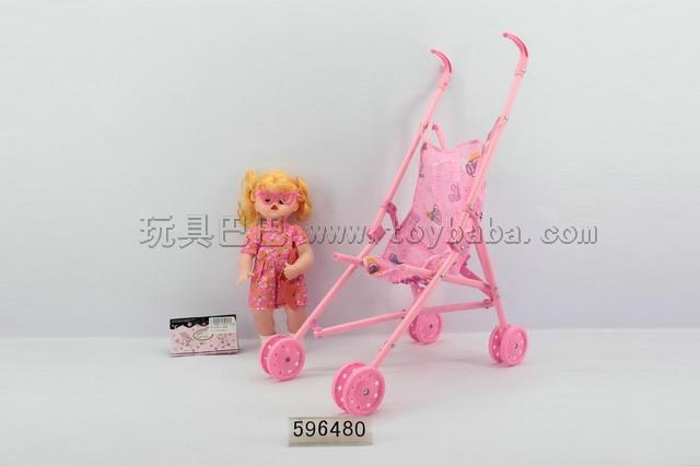 18-inch doll with IC + flower sarong carts