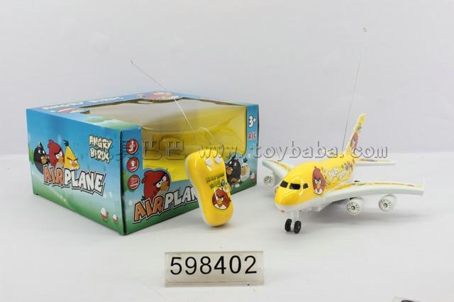 Two-way remote control aircraft with light music [Angry Birds]