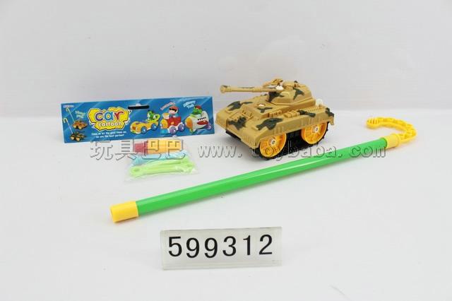 Push rod solid color tank car / two -color
