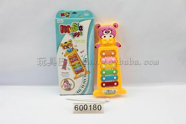 Happy Bear knock piano ( with dual flash light ) 3COLORS