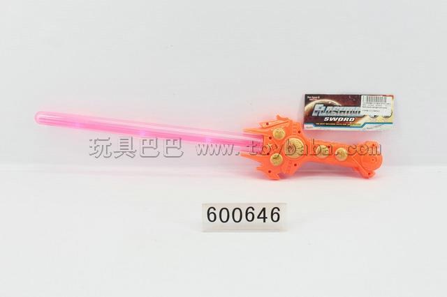 Solid color paint three lights flash stick with music