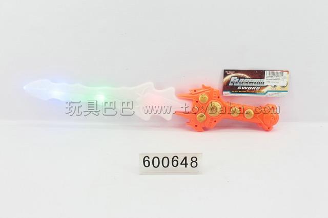 Solid color paint three lights flashing stick with the sword sound