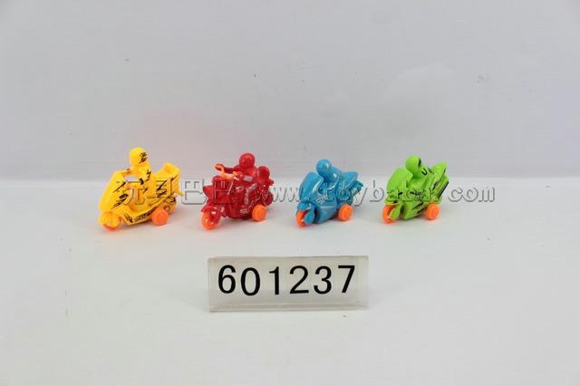 Pull back motorcycle solid color printing / 4 models 4colors