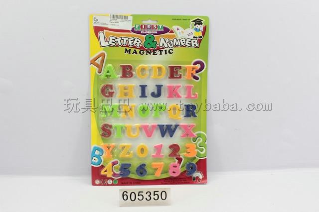 Large magnetic English letters