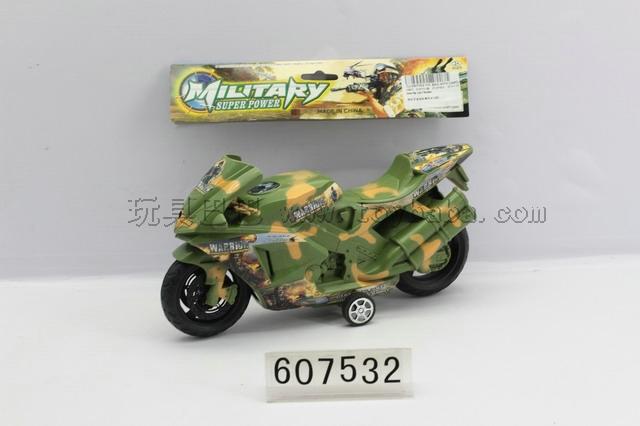 Inertial military camouflage motorcycle / 2 color