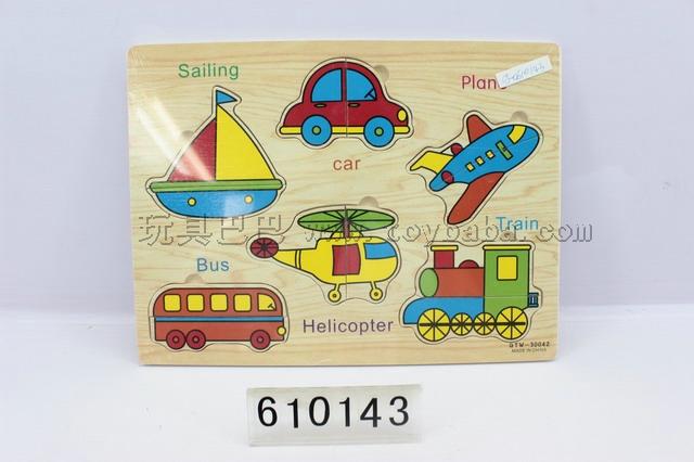 Transportation wooden puzzles