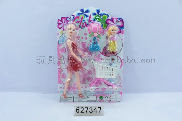 11.5-inch Barbie with shopping cart