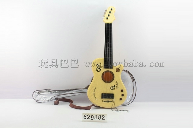 Four wire white wood guitar rock