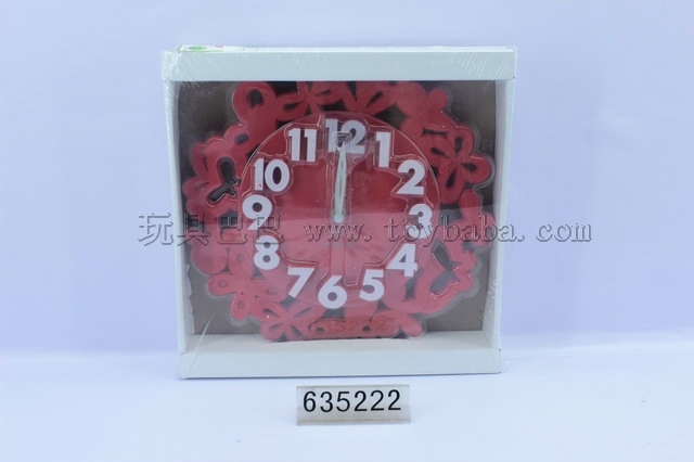 Chinese knot three-dimensional digital large wall clock / 4 color