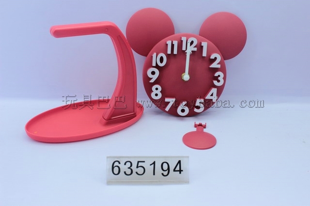 Mickey three-dimensional digital receiving clock / 4 color