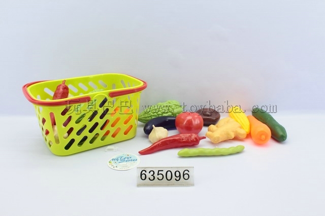 Vegetable hand basket/much money multicolor assortments