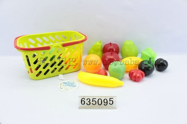 Multicolor mixed fruit hand basket/model