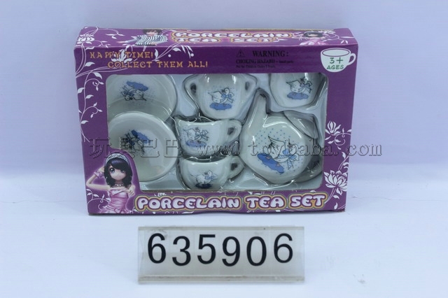 9 ceramic tea set