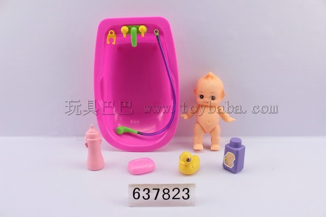Baby bath tray + doll suit / 2COLORS