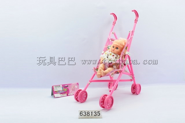 IC plastic carts with baby girl