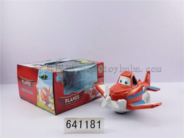 Electric universal blinking light music toy plane [piracy] (without package)