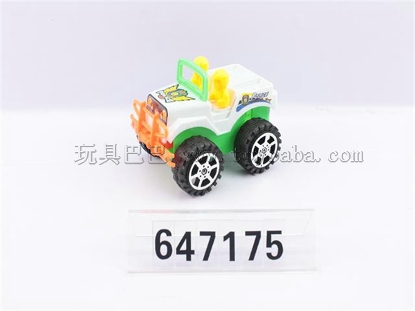 Solid color cord jeep police cars with bell / 4 color