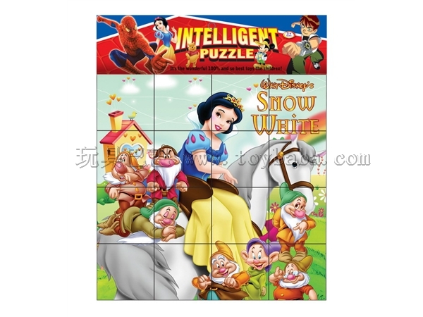 Disney cartoon squares puzzle 16 PCS