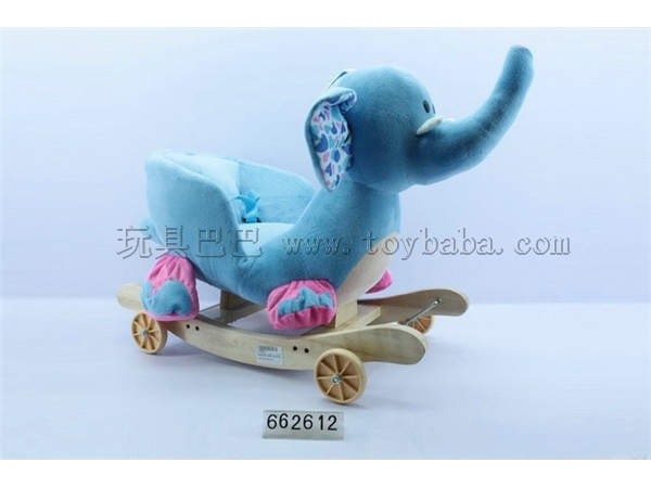 Wooden Music pulley elephant ( without battery )