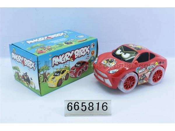 Electric universal car / red, yellow 2COLORS [ Angry Birds ]