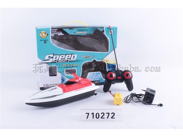 Remote control speedboat / 3-color mixed package