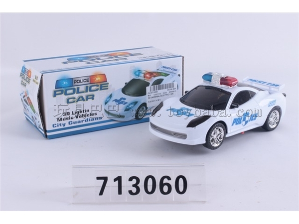 Universal electric 3 d a police car