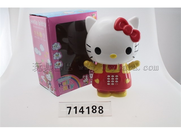 25cm light projection music player / 2-color hybrid (Hello Kitty Cat)