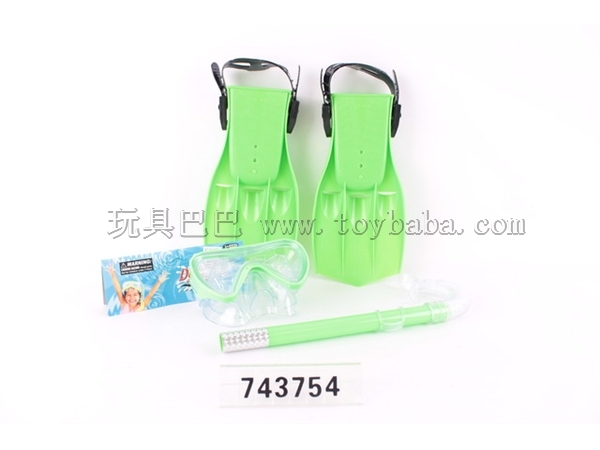 Diving goggle tube shoes (/ 2 color mix. Large frog shoes)