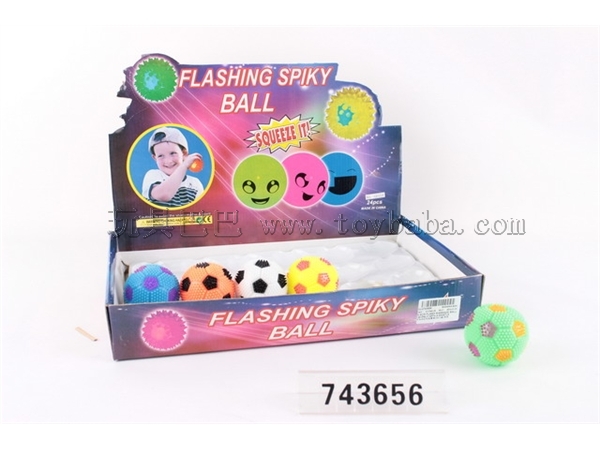 6.5cm flash massage ball (24 sets) with whistle