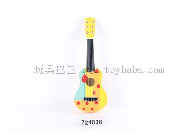 Colored wooden 21 inch imitation guitar