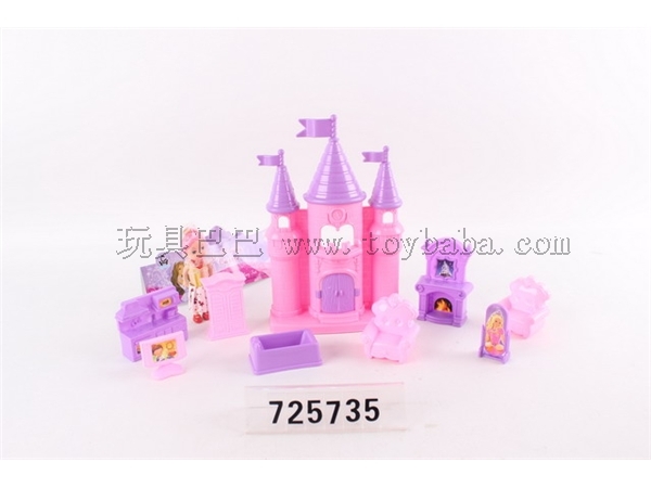 Barbie castle furniture combination