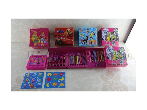 Colored pencil stationery set