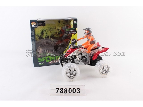 Inertia Minglun motorcycle with light and music / 2-color mixed package