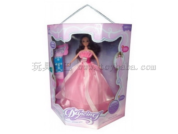 Remote control universal induction light, music recording and dancing little princess / 2 mixed clothes