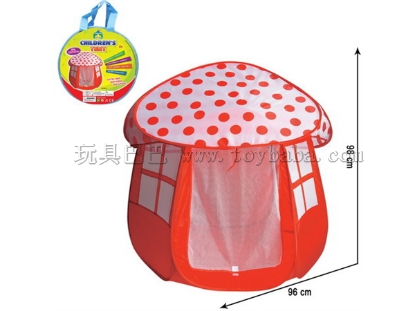 The mushroom toy tent