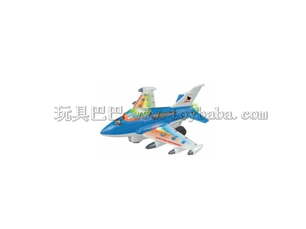 Electric universal plane with light music / 2 color orange