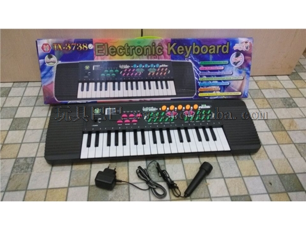 37 key electronic organ plug-in with microphone