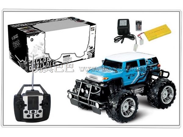 Remote control 1:8 four channel vehicle (light, including battery)