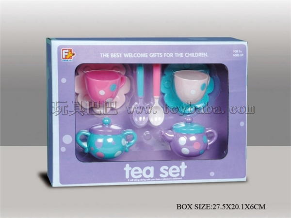 8pcs spotted tea set