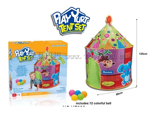 Yurt tent / with 12 balls