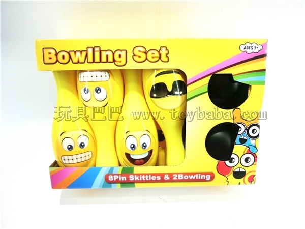 22 cm 8 bottles of 2 ball bowling WeChat expression
