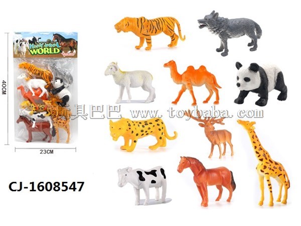 Creative new children’s puzzle wildlife park set static model stall square toys