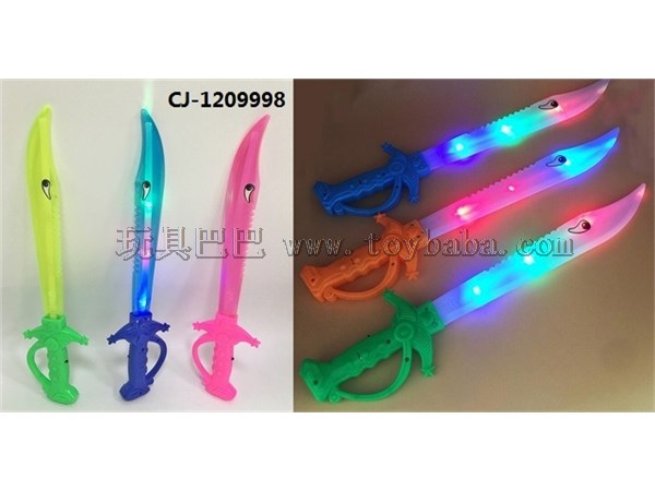 Flash fish knife luminous fish knife flash sword children’s toy small commodity wholesale flash sword multi-color