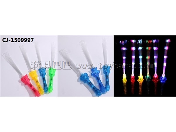 Flash optical fiber rod luminous toys wholesale optical fiber rod flash rod light brazed Butterfly Fairy rod concert sti