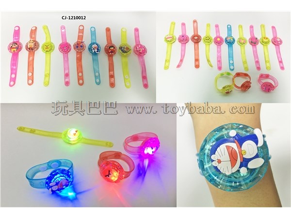 Flash cartoon acrylic watch children’s toy gift toy luminous toy
