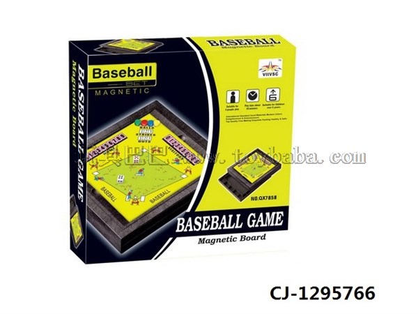 Magnetic baseball game chess puzzle chess