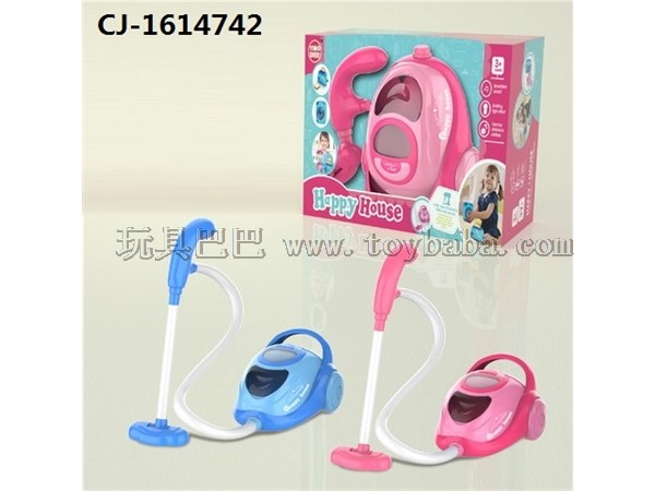 Vacuum cleaner with light, music, children’s house, small household appliances and toys
