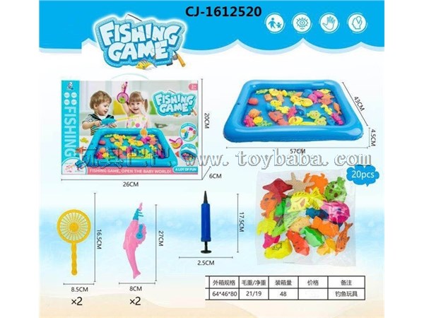 Fishing suit basket and pool
