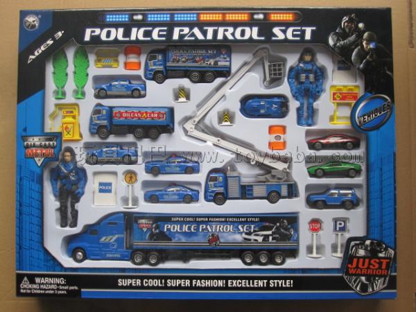 Alloy police suit toys